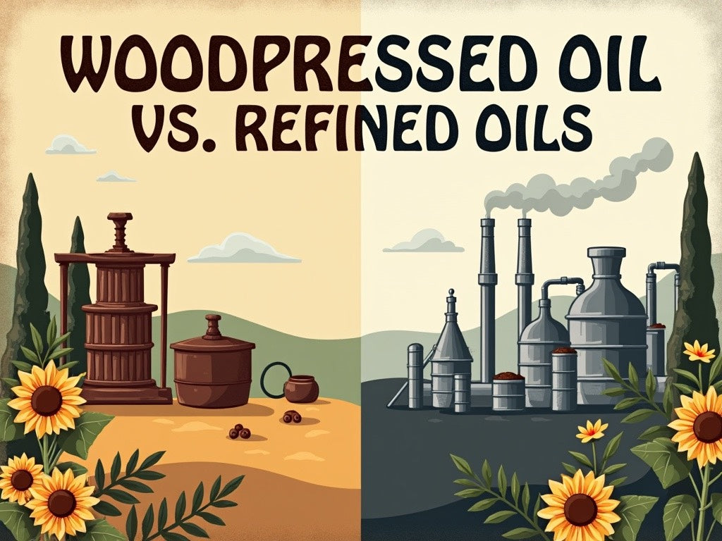 The Health Benefits of Cooking with Woodpressed Oils vs. Refined Oils