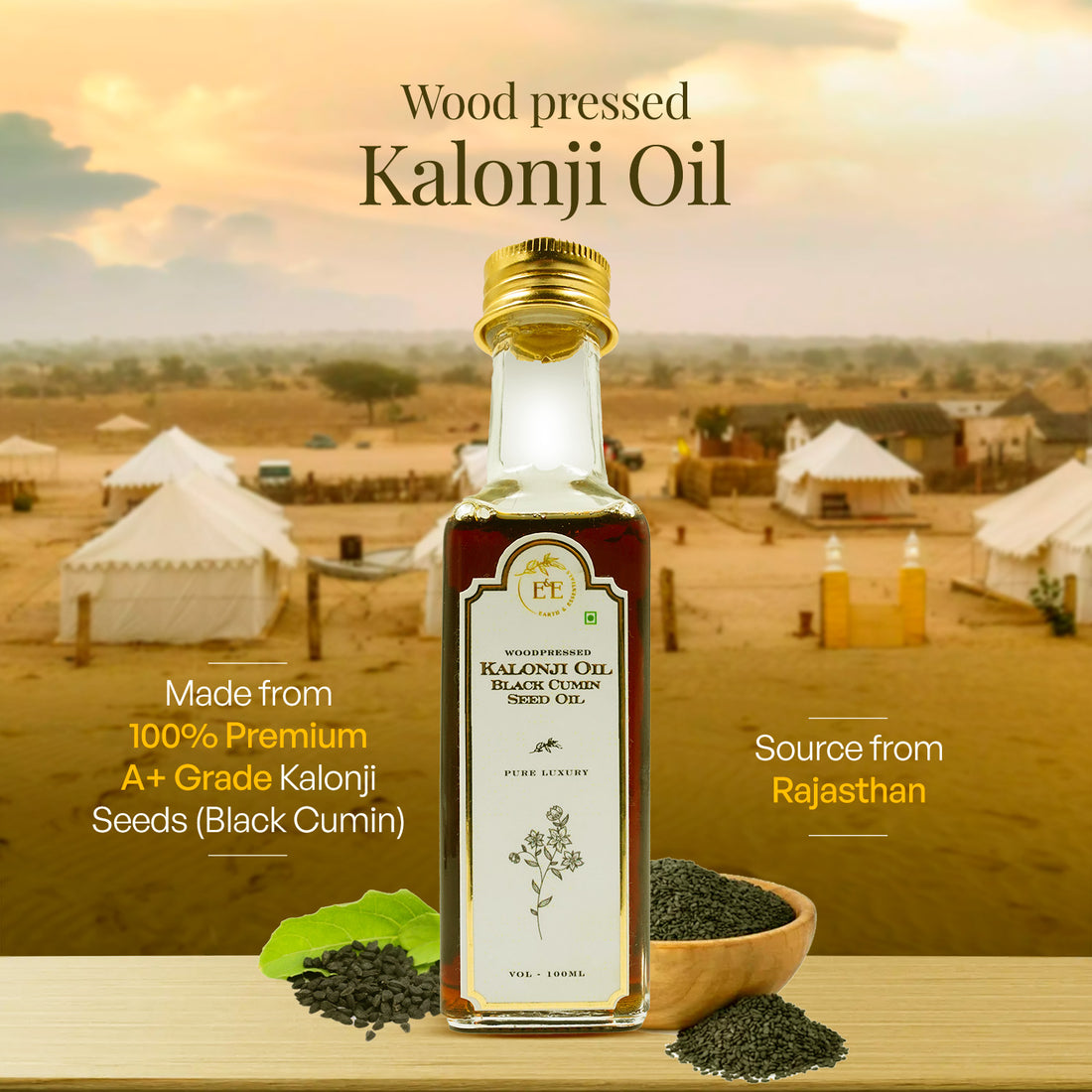 Woodpressed Black Kalonji Oil