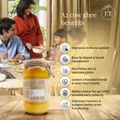 Earth and Essentials A2 Desi Cow Ghee enhances digestion, strengthens immunity, supports brain health, nourishes skin, and boosts metabolism. Ideal for cooking, Ayurveda remedies, and daily nutrition.
