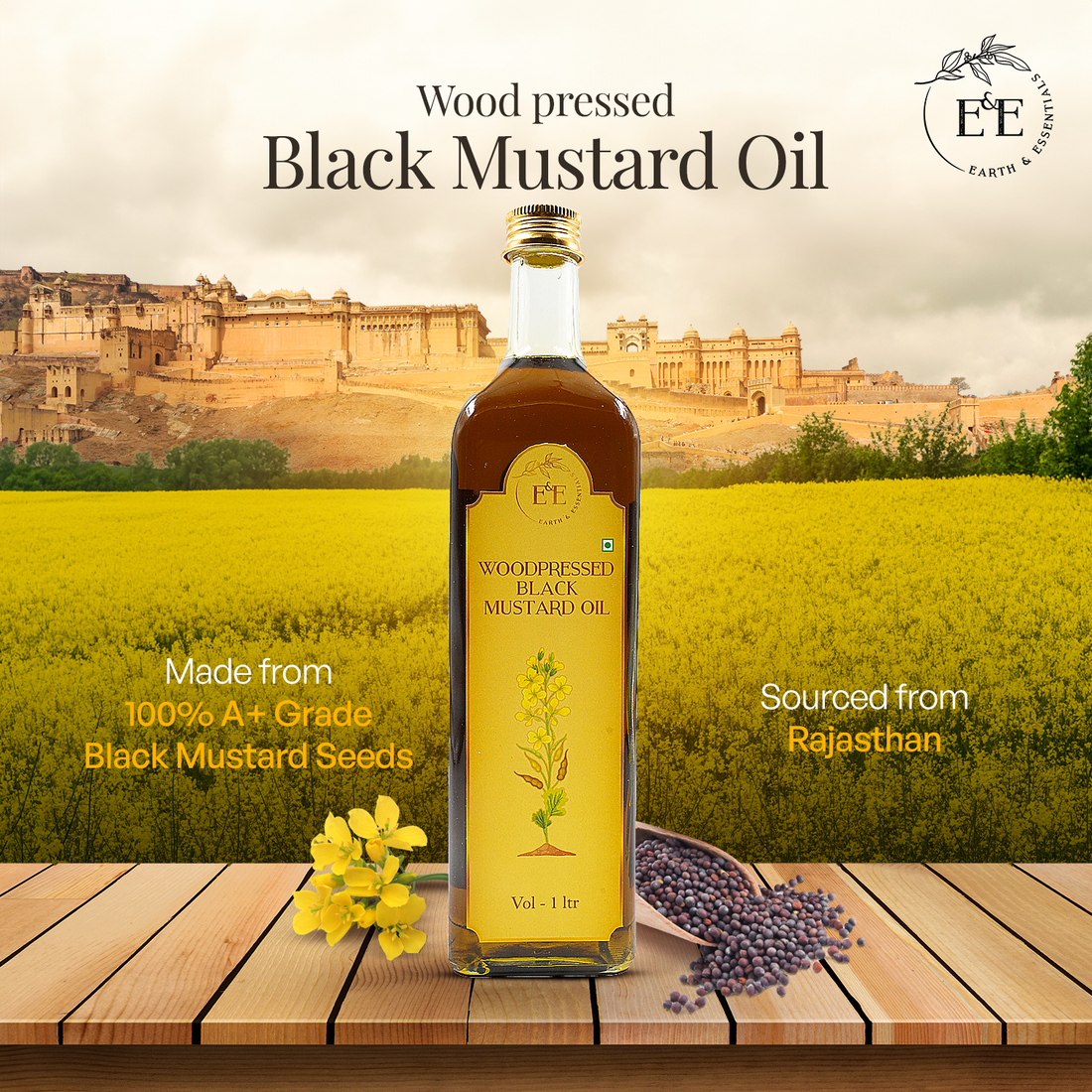 Woodpressed Black Mustard Oil