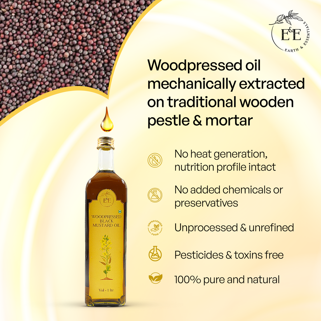 Woodpressed Black Mustard Oil