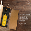 Earth and Essentials Wood-Pressed Coconut Oil is sustainably packaged in an eco-friendly glass bottle and kraft paper box, ensuring zero plastic waste and environmentally responsible packaging